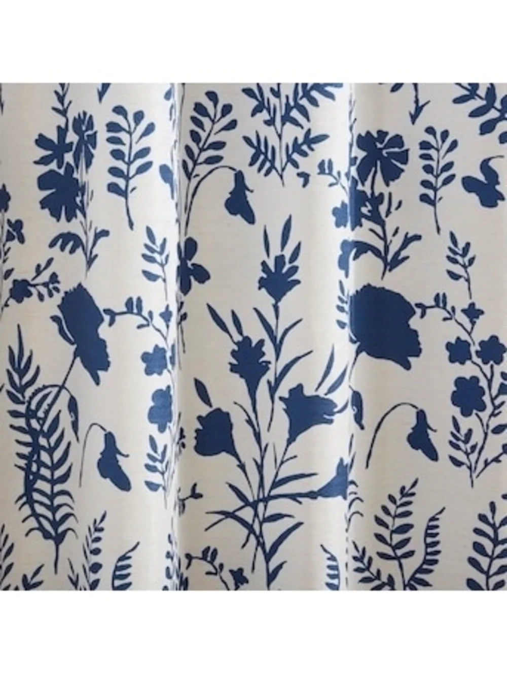 Exclusive Home Blue/White Floral Patterned Curtain Panels Set of 2 - Grannycore